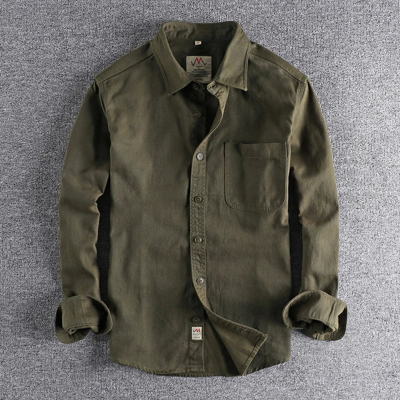 Chemise Japonaise Tendance Minimaliste Vert
