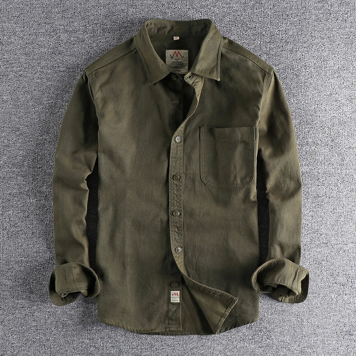 Chemise Japonaise Tendance Minimaliste Vert