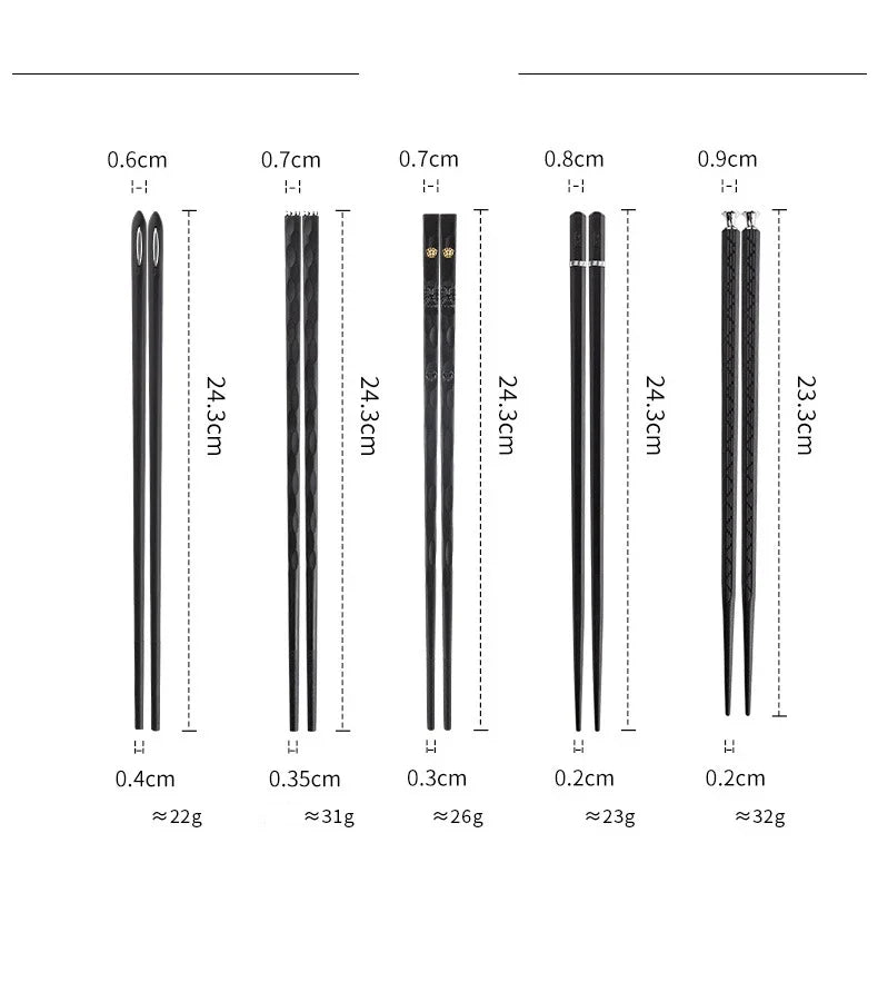 Coffret de Baguettes Japonaises de Luxe Mesures