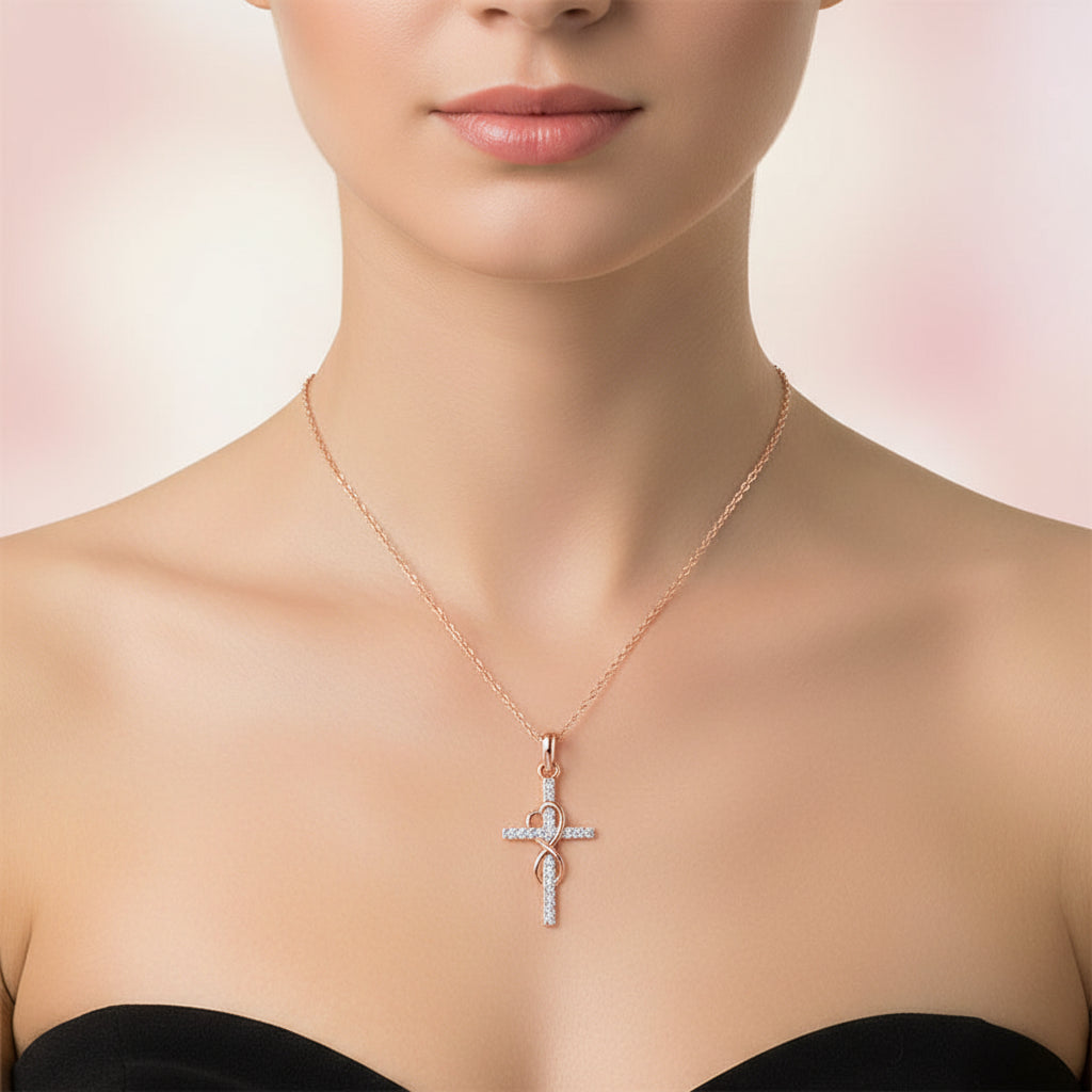 Collier Croix Infini Japonais