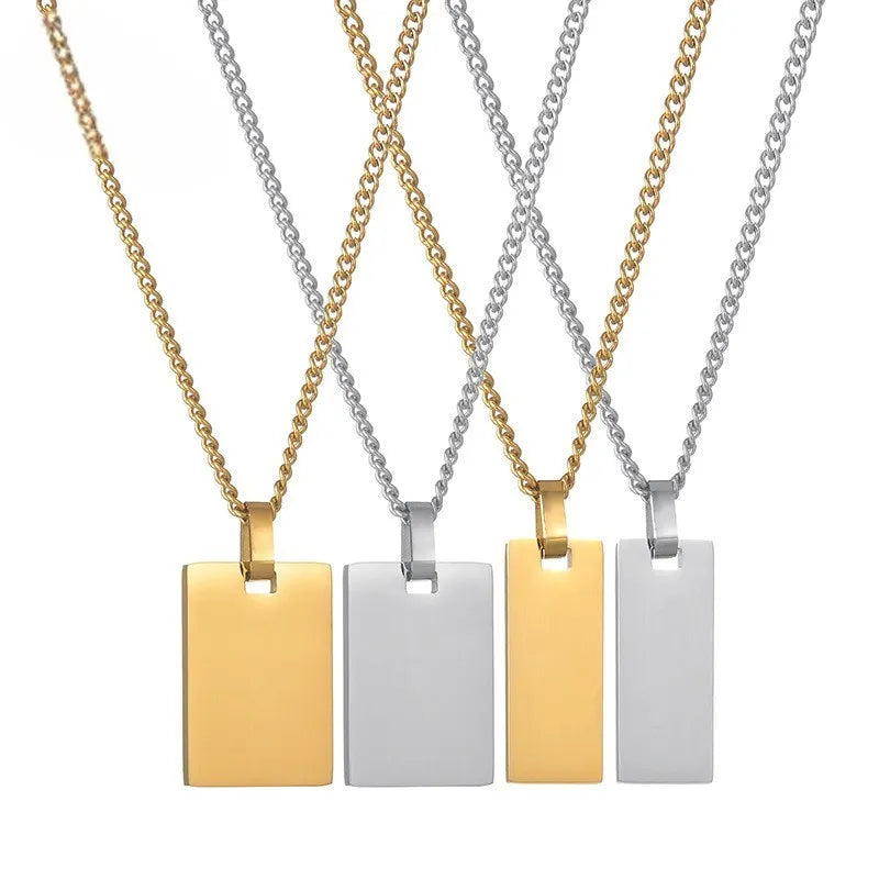 Collier Japonais Personnalisé Gravé contemporain