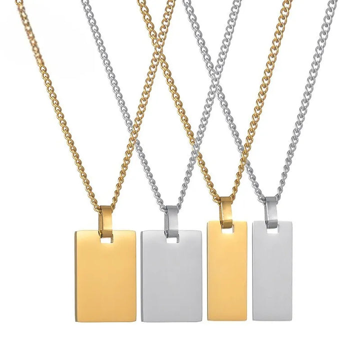 Collier Japonais Personnalisé Gravé contemporain