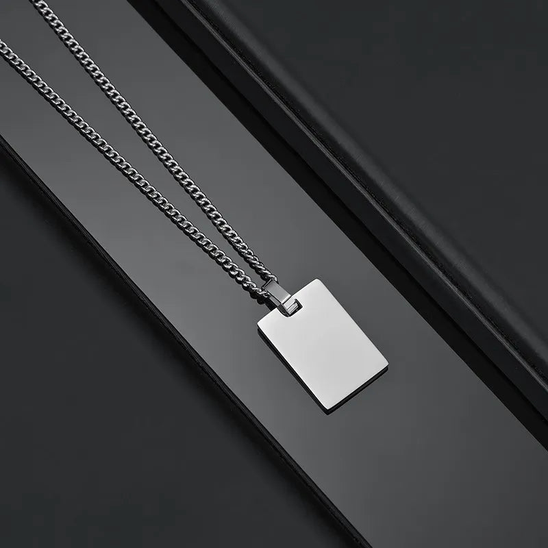 Collier Japonais Personnalisé Gravé minimaliste