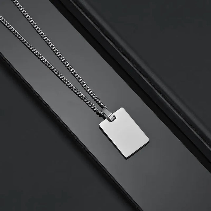 Collier Japonais Personnalisé Gravé minimaliste
