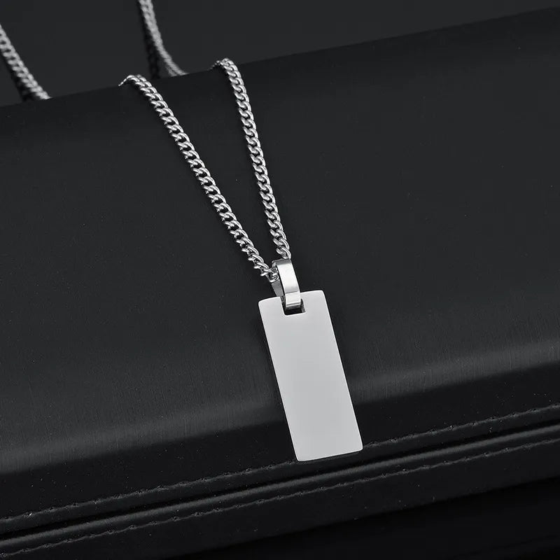 Collier Japonais Personnalisé Gravé moderne