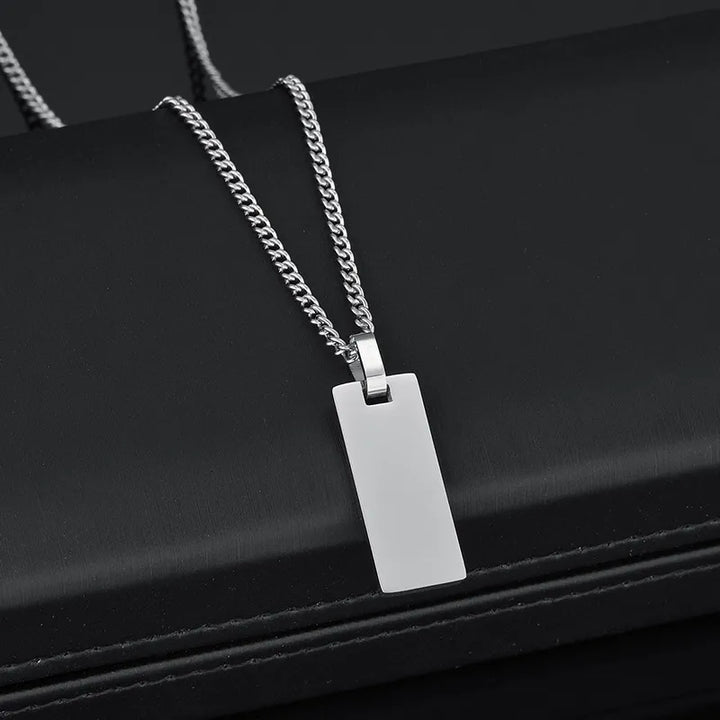 Collier Japonais Personnalisé Gravé moderne