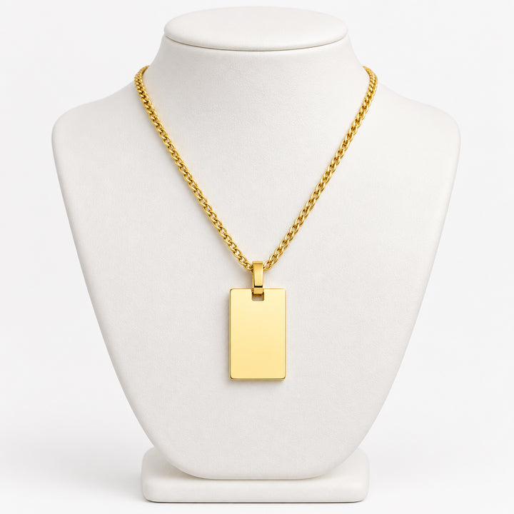 Collier Japonais Personnalisé Gravé soigné