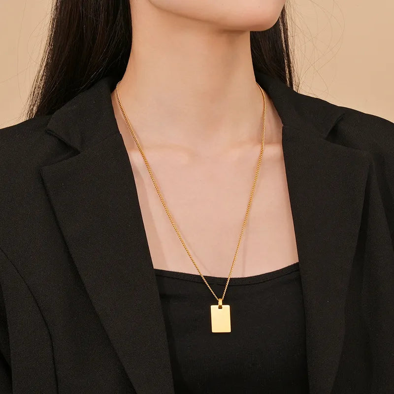 Collier Japonais Personnalisé Gravé sophistiqué
