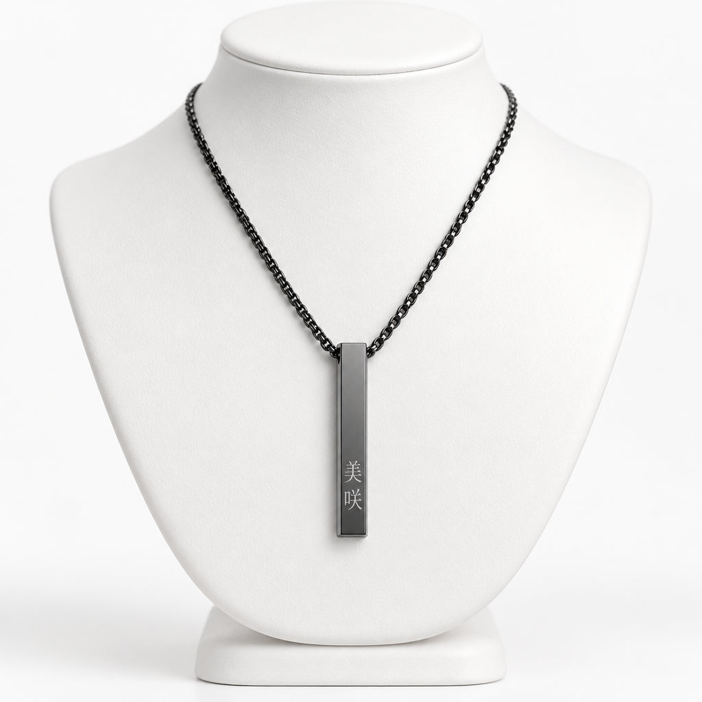 Collier Japonais à pendentif personnalisé stylé