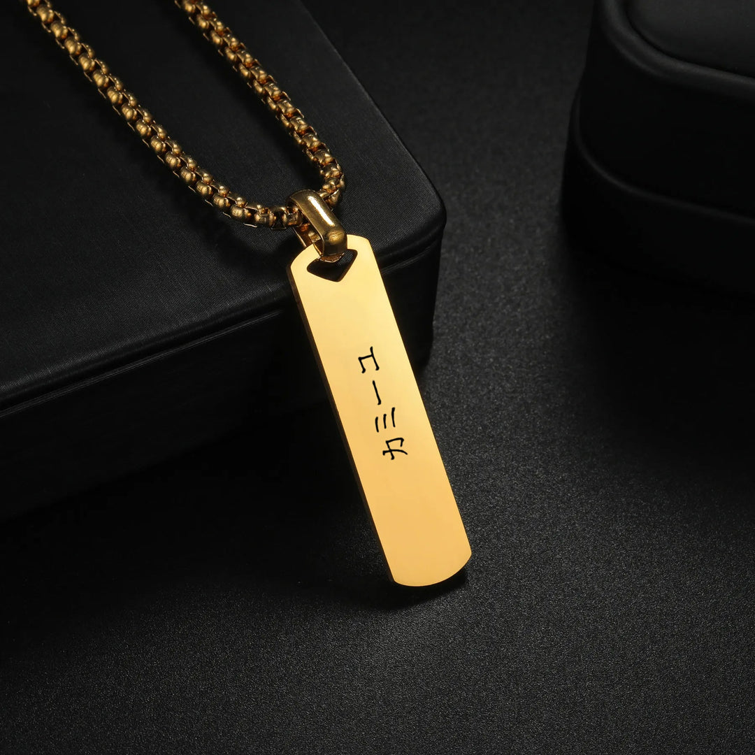 Collier Japonais personnalisé or