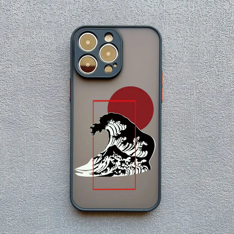 Coque de Téléphone Japonaise iPhone Vague Japon