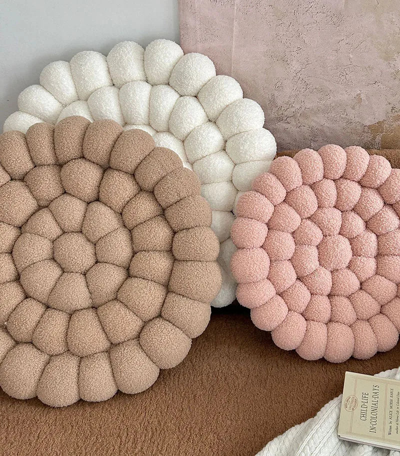 Coussin Japonais Doux Tissé Fleur