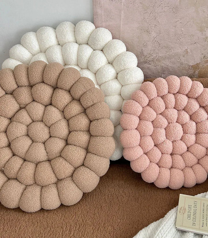 Coussin Japonais Doux Tissé Fleur