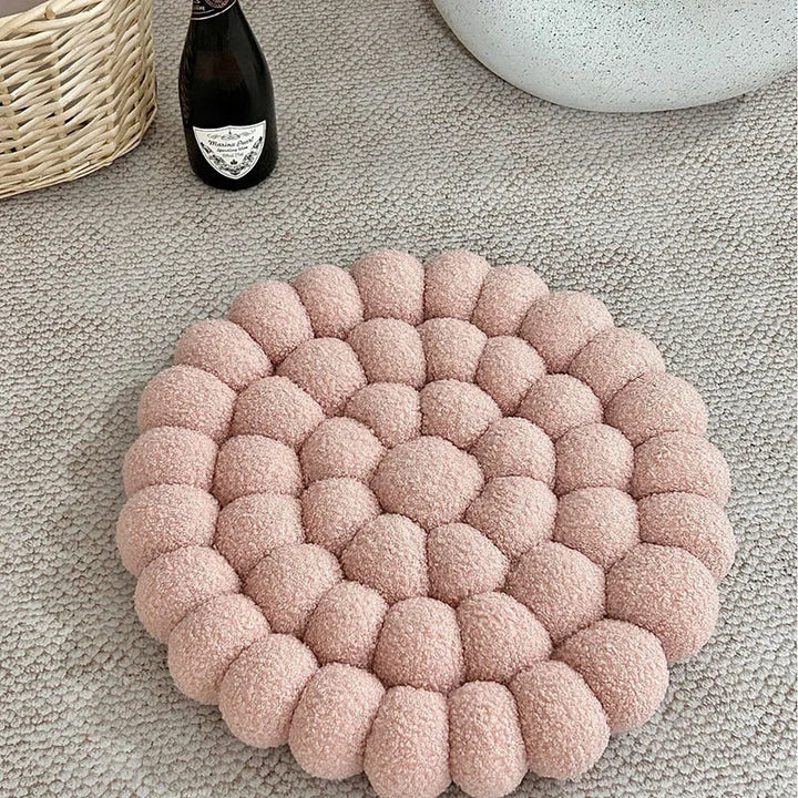 Coussin Japonais Doux Tissé Fleur stylé.