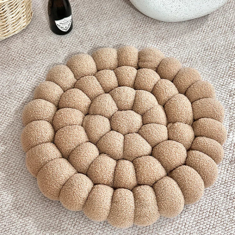 Coussin Japonais Doux Tissé Fleur tendance.