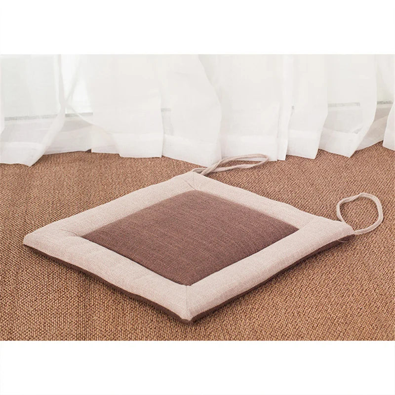 Coussin de Chaise en Lin stylé marron