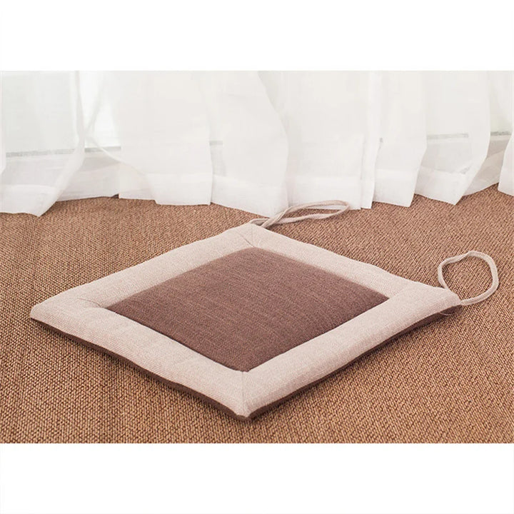 Coussin de Chaise en Lin stylé marron