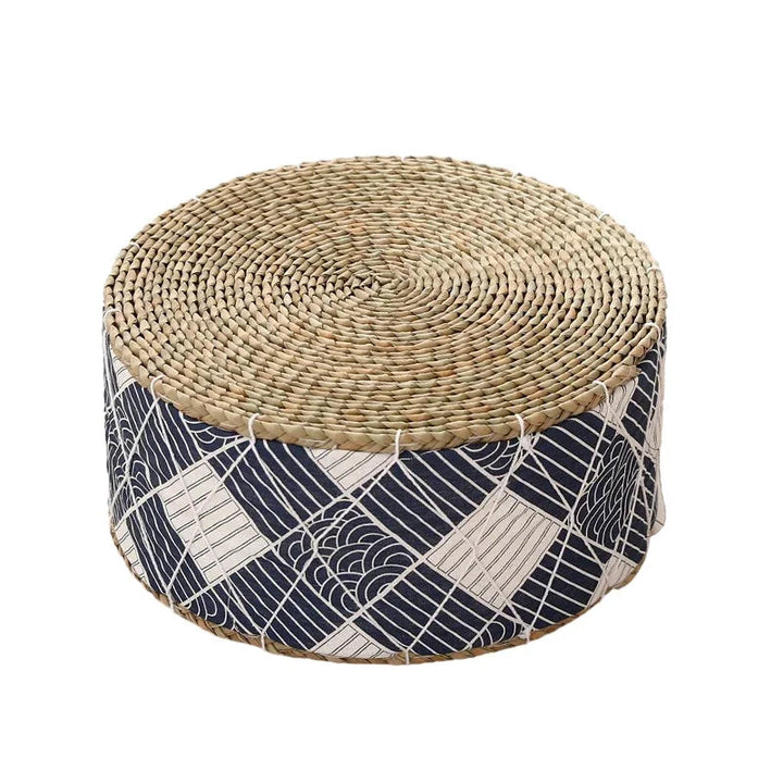 Coussin de Méditation Bleu Style Japonais tendance