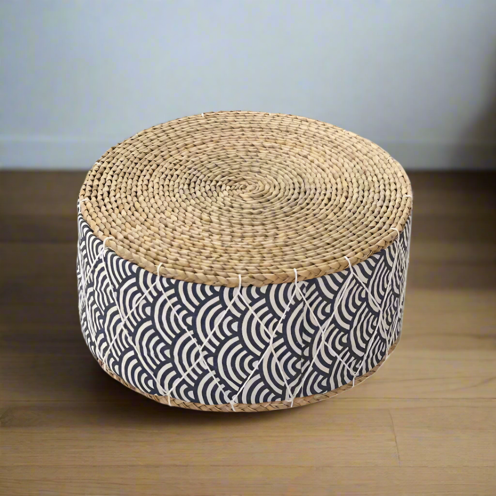 Coussin de Méditation Japonais Vagues