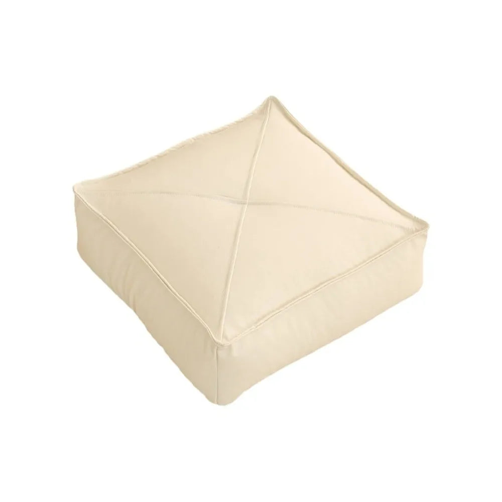 Coussin de Sol Japonais Carré blanc