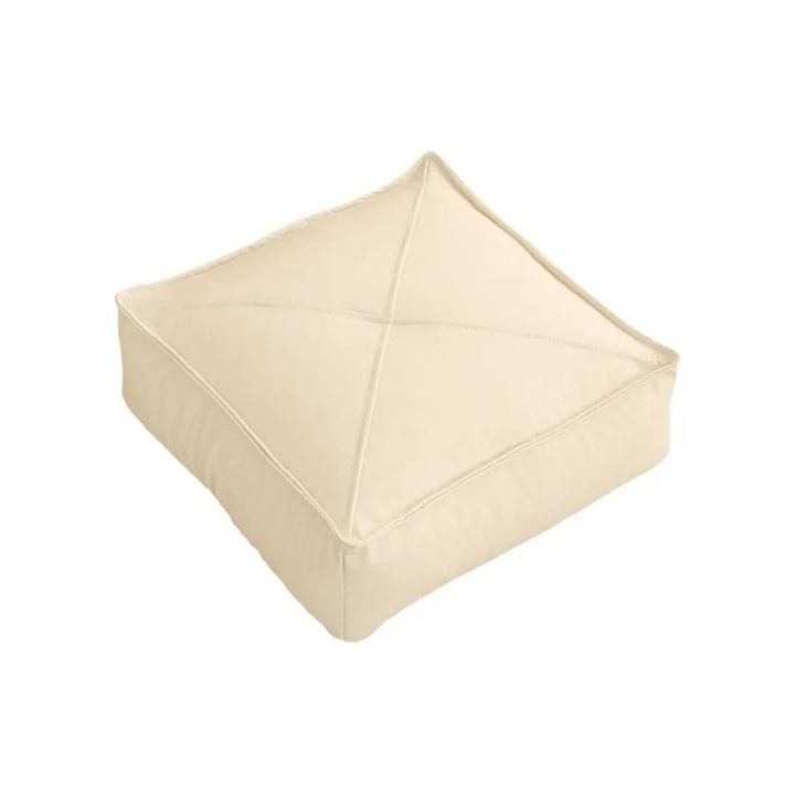 Coussin de Sol Japonais Carré blanc