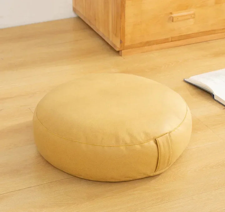 Coussin de Sol Japonais Portable jaune