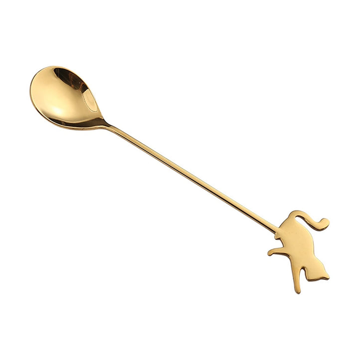 Cuillère à Café Chat Doré