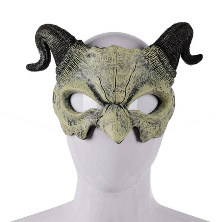 Demi-masque Diable blanc