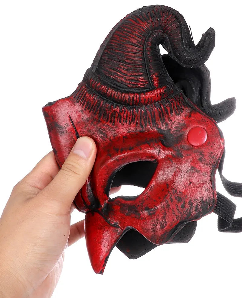 Demi-masque Diable de qualité