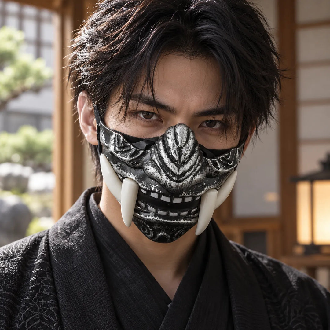 Demi masque japonais Unique