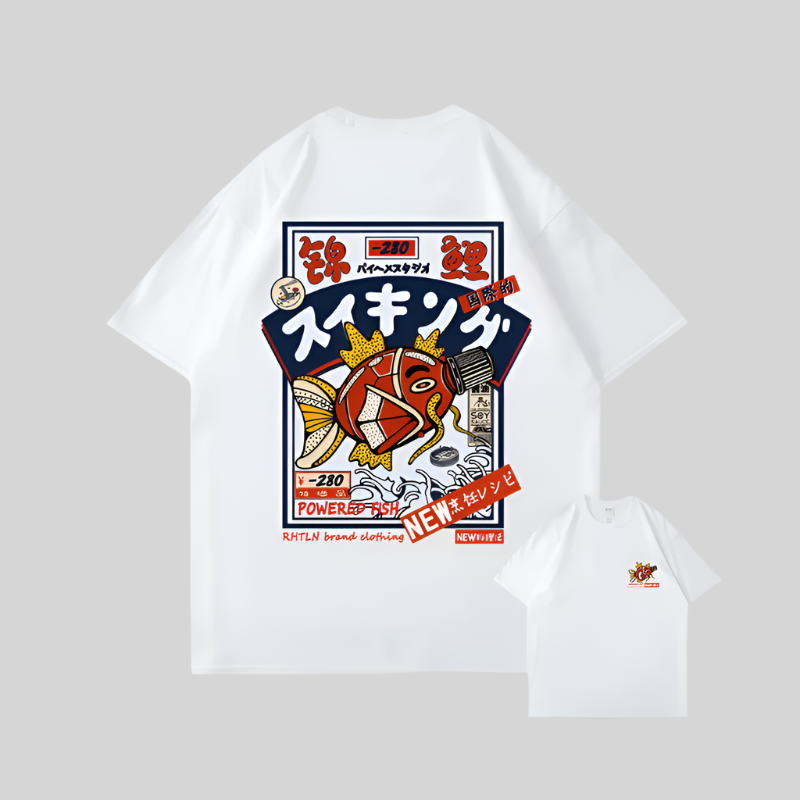 T-shirt japonais Koi streetwear