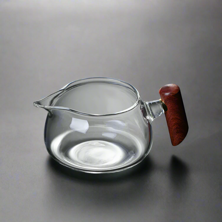 Mini-Teekanne aus japanischem Glas mit Henkel