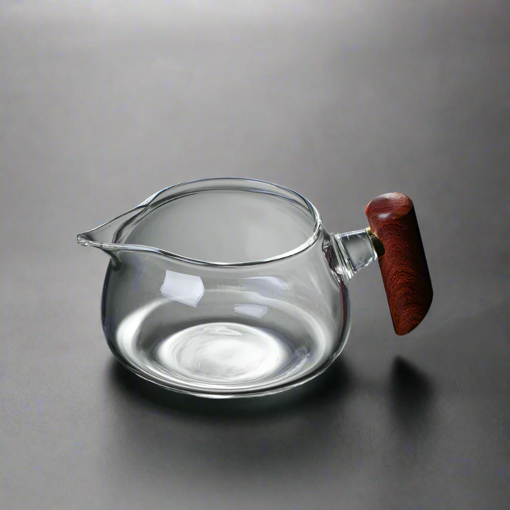 Mini-Teekanne aus japanischem Glas mit Henkel