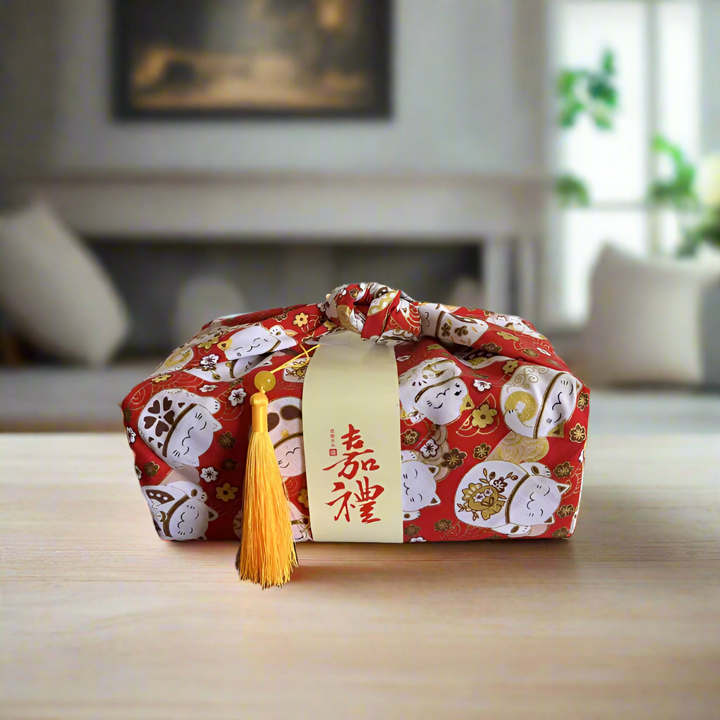 Furoshiki chat porte-bonheur