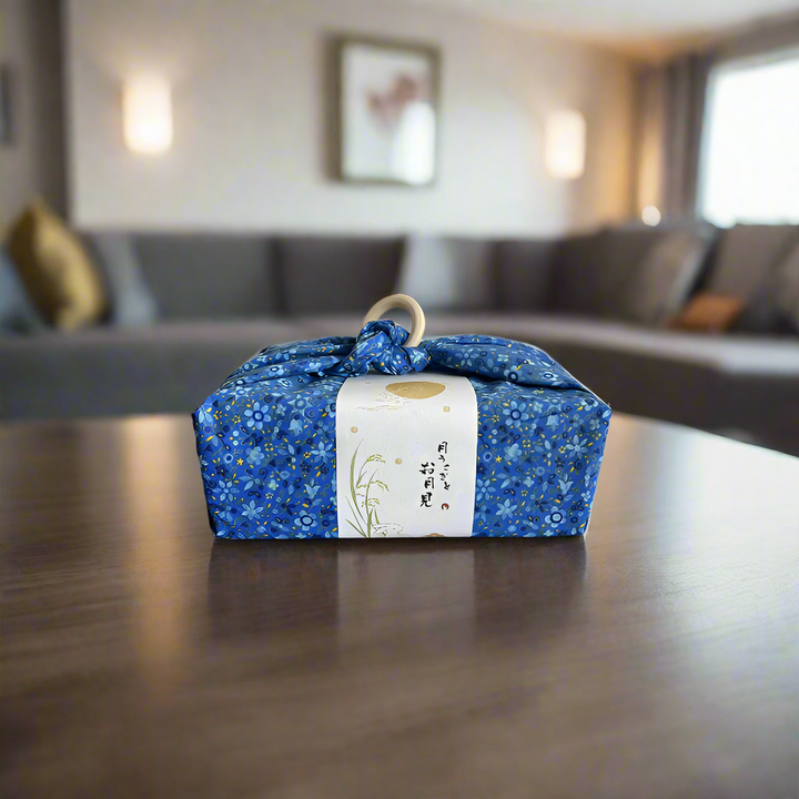 Furoshiki Japonais de Cadeau Bleu
