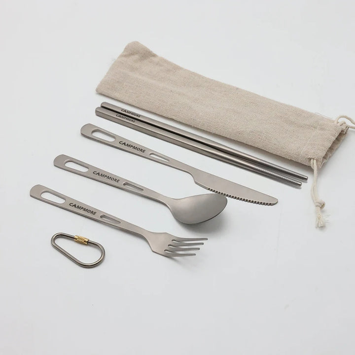 Ensemble de Couverts de Camping Alu