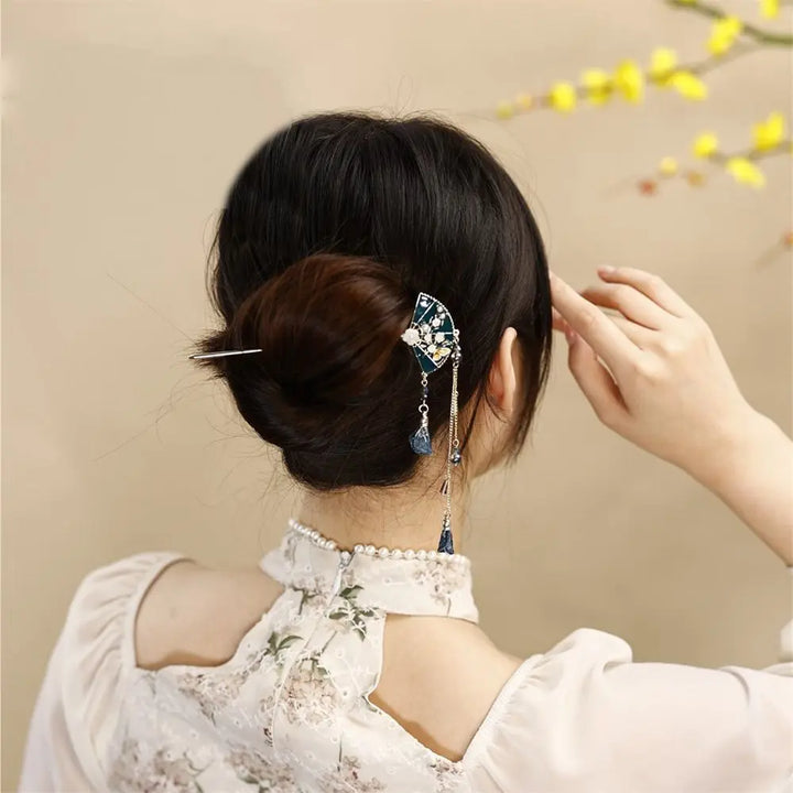 Epingle à Cheveux Japonaise Eventail élégant
