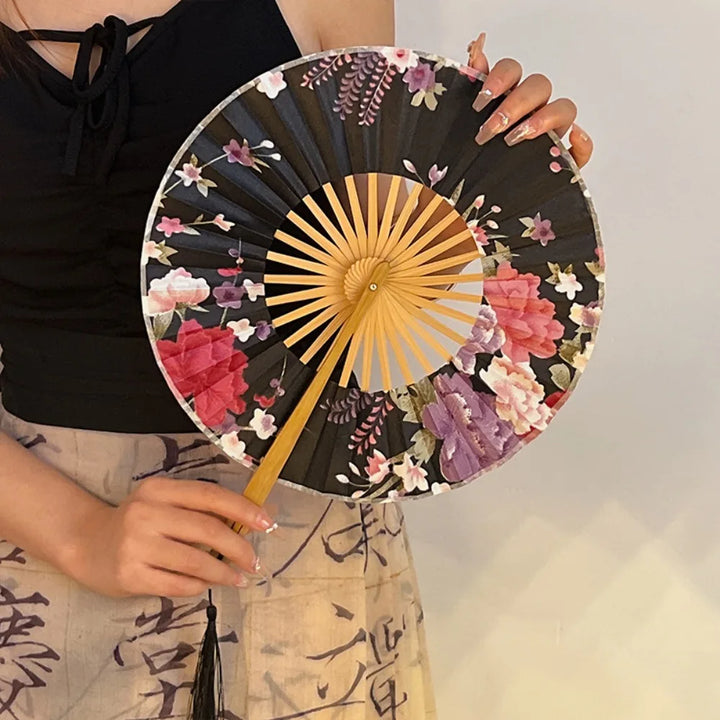 Eventail Japonais à Fleurs