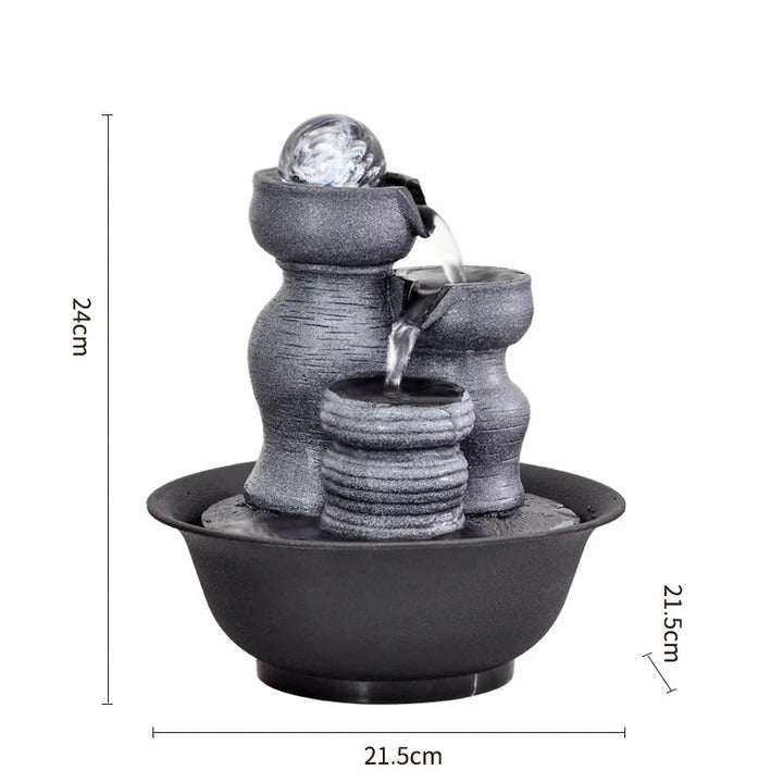 Fontaine à Eau Cascade d’Intérieur 24 cm x 21.5 cm