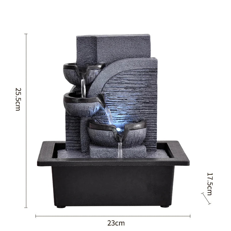 Fontaine à Eau Cascade d’Intérieur 25.5 cm x 23 cm