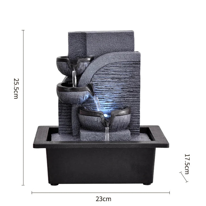 Fontaine à Eau Cascade d’Intérieur 25.5 cm x 23 cm