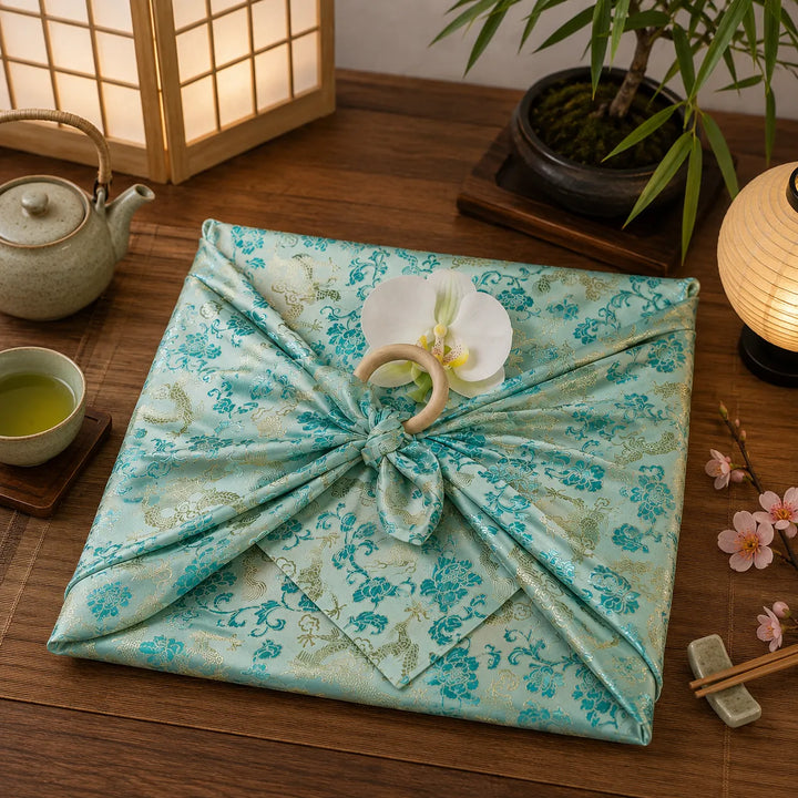 Furoshiki Bleu Élégant Unique