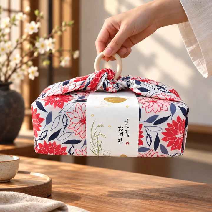 Furoshiki Cadeau à Feuillages Unique