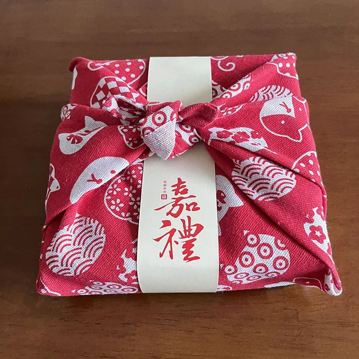 Furoshiki Chat Rouge