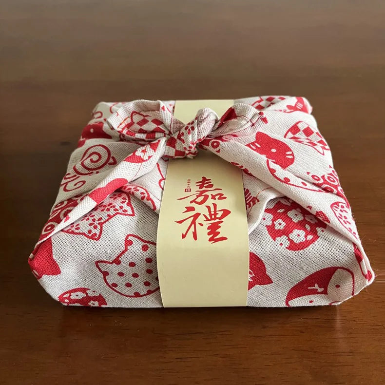 Furoshiki Chat Rouge Chic