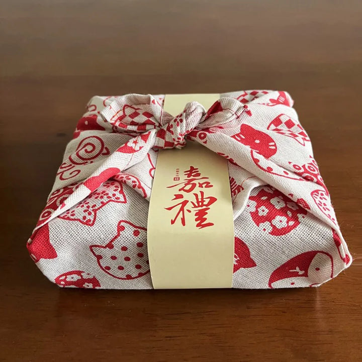 Furoshiki Chat Rouge Chic