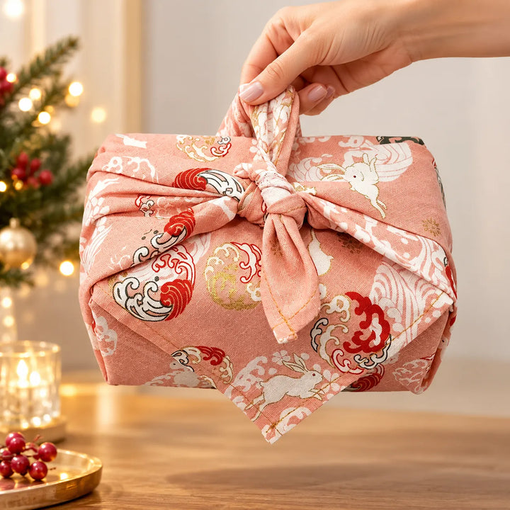 Furoshiki Japonais Pratique rouge Kawai