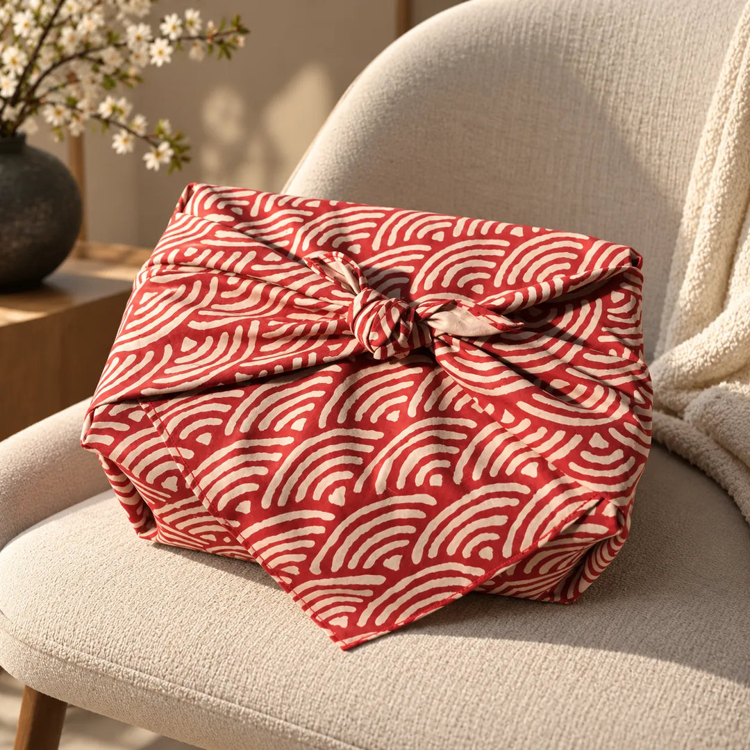 Furoshiki Rétro Vagues Classe