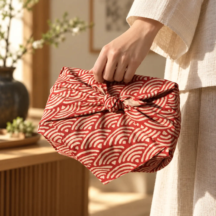 Furoshiki Rétro Vagues Pratique