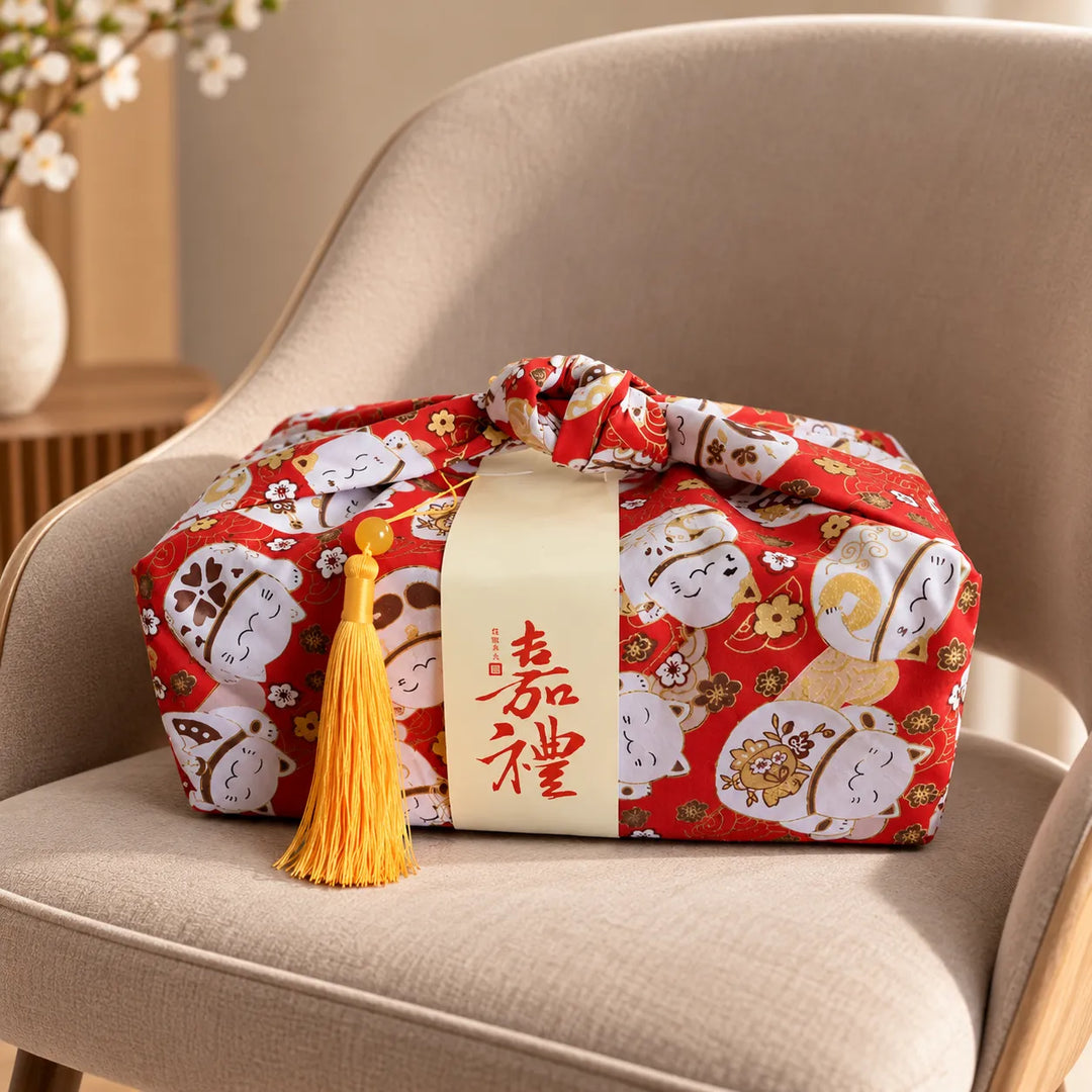 Furoshiki chat porte-bonheur Beau